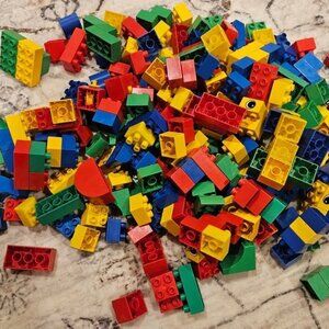 LEGO Duplo blocks... about 250